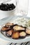 Roasted eggplants with tzatziki