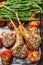 Roasted Lamb Cutlets with Vegetables