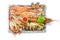 Roasted Mixed Seafood Platter Set contain Lobster, Fish, Blue Clab, Big Prawns, Mussels Clams and Calamari Squids with pieces of