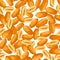Roasted Peanut nut seed. Peanuts seamless pattern.