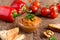 Roasted pepper dip