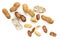 Roasted Raw Peanuts in Shell Top View isolated