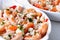 Roasted shrimp with tomatoes and feta cheese