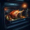 Roasted Turkey in the Oven.generative ai