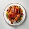 Roasted Turkey Tenderloin on plate.generative ai
