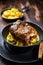 Roaster Pork Knuckle - Traditional German cuisine, Eisbein