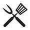 Roasting utensil cutlery icon vector illustration design
