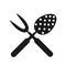 Roasting utensil cutlery icon vector illustration design