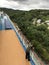 Roatan, Honduras, -11/29/17 - Cruise ship passenger enjoying the views of Roatan, Honduras