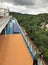 Roatan, Honduras, -11/29/17 - Cruise ship passenger enjoying the views of Roatan, Honduras