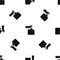 Robbery secret data in folder pattern seamless black