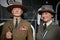 Robert Baden-Powell and Juliette Gordon Low statues at Madame Tussauds in Times Square in Manhattan, New York City