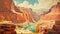 Robert Dickson\\\'s Grand Canyon Painting: Retro-futuristic Propaganda