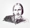 Robert Louis Stevenson novelist sketch style vector portrait