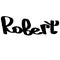 Robert male name street art design. Graffiti tag Robert. Vector art.