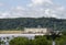 Robert S Kerr Reservoir lock and dam during flood