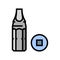 robertson screwdriver bit color icon vector illustration