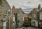 Robin Hood`s Bay - the village and its stone houses.