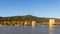 The Robinet bridge, Donzere, suspension bridge over the RhÃ´ne