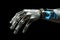 Robo tech precision Futuristic hand showcases advanced robotic technology seamlessly