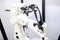 robot, 3d printing harness with robotic arm, holding nozzle of 3d printer