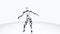robot android artificial Intelligence woman dancing. Sci-fi stylish robotic girl. Cute robot woman.