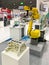 Robot arm for scan part working show it to customers in Metalex 2020 exhibition