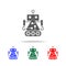 robot builder icons. Elements of robots in multi colored icons. Premium quality graphic design icon. Simple icon for websites, web