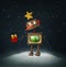 Robot Christmas greeting