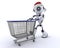 Robot christmas shopping