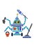 Robot Cleaner Cartoon Cyborg Artificial Intelligence Helping in Housekeeping  Domestic Chores Electronics for Housewives