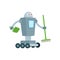 Robot cleaner, home assistant with broom, shovel