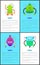 Robot Collection of Poster Vector Illustration