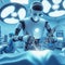 A robot conducting surgery with precision in a state-of-the-art medical facility. Generative Ai