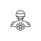 robot configuration  icon. Element of robotics engineering for mobile concept and web apps icon. Thin line icon for website design