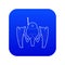 Robot crab icon blue vector