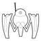 Robot crab icon outline