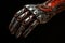 Robot cyber hand. Generate Ai