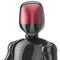 Robot cyborg black high tech bot android character avatar