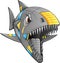 Robot Cyborg Shark Vector