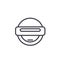 Robot Emoji concept line editable vector, concept icon. Robot Emoji concept linear emotion illustration