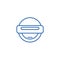 Robot emoji line icon concept. Robot emoji flat  vector symbol, sign, outline illustration.