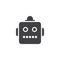 Robot emoji vector icon