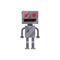 Robot evolution, retro, vintage android character