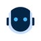 Robot Face Icon Silent Shocked Face Emotion Robotic Emoji