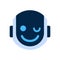 Robot Face Icon Smiling Face Wink Emotion Robotic Emoji