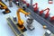 Robot Factory 3D Concept Automated Robot Arm Assembly Line.generative ai
