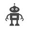 Robot flat simple icon