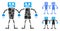 Robot Friends Composition Icon of Round Dots