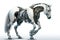 A robot horse is shown in this image. Generative AI image.
